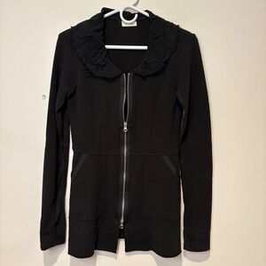 Neesh Full Zip Long Line Collared Sweatshirt Jacket Whimsygoth Punk XS‎ USA Made